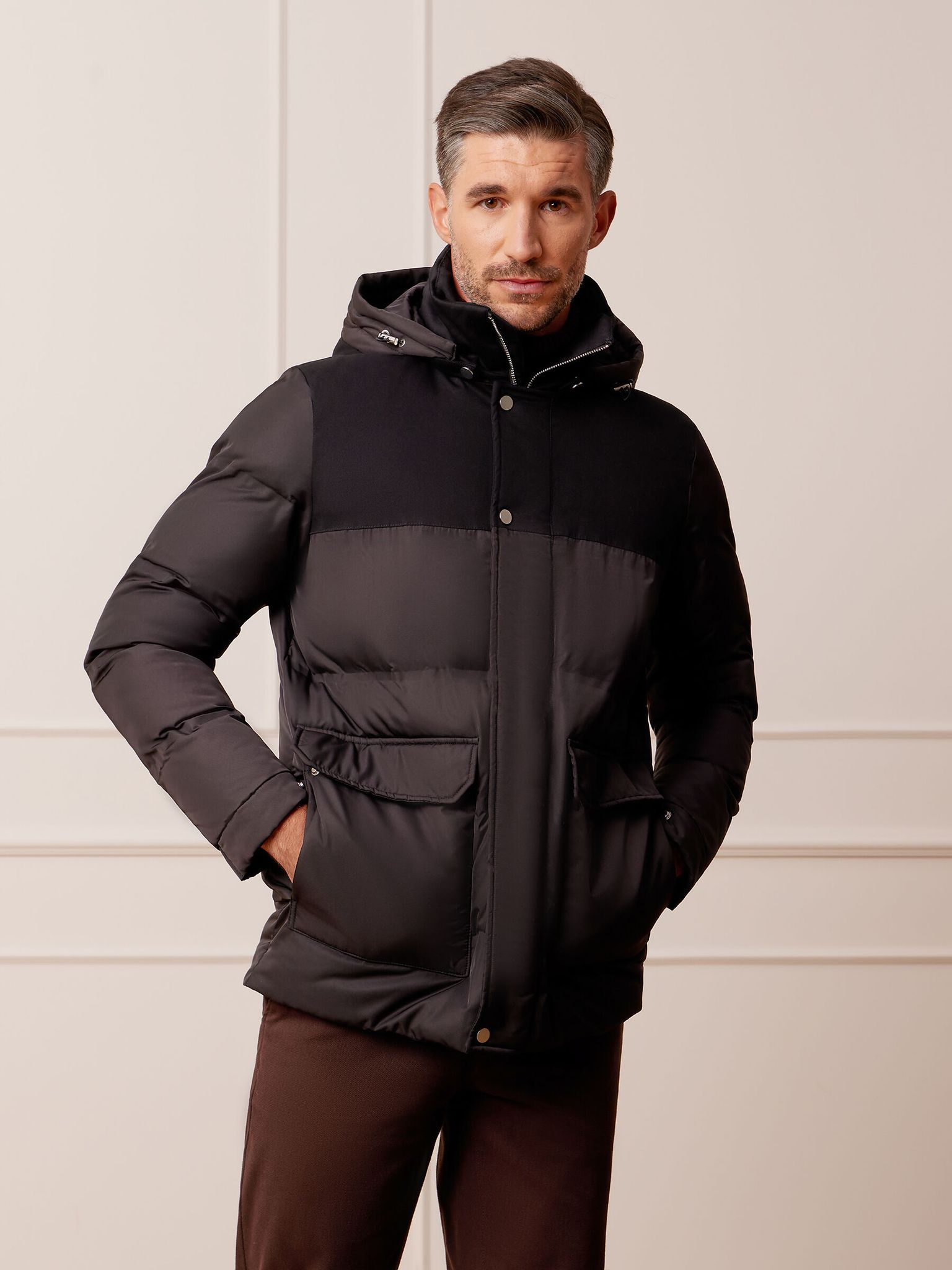 Schwarze Mudan-jacke M