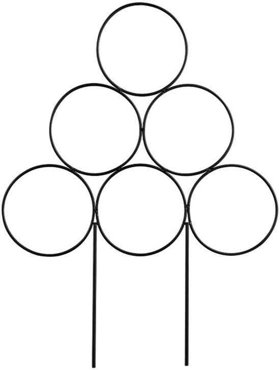 Stapelbare Kletterpflanzenstütze, 4-teilig – Modulares Pflanzenregal – Schwarzer Edelstahl – Für Topfpflanzen Im Innen- Und Außenbereich – Kletterrose, Gurke