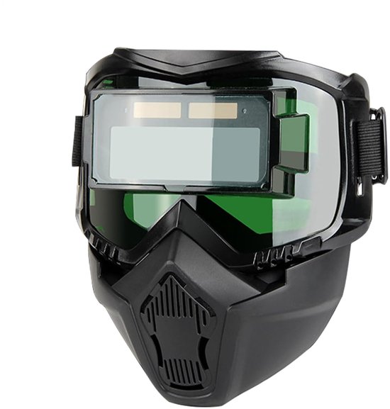 Automatischer Schweißhelm – Verdunkelungs-schweißmaske – Sicheres Schweißen – Schnelle Reaktionszeit – 29 X 16 X 15 Cm – Schwarz