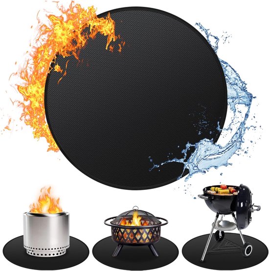 60 Cm Doppelseitige Feuerfeste Silikon-grillmatte Feuerfeste Grillmatte Für Den Außenbereich Grillmatte Grillzubehör Leicht Zu Reinigen Schwarz