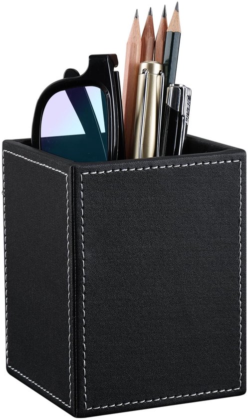 Onf3 - Schreibtisch-stifthalter - Eleganter Stifthalter - Schwarz - Multifunktionaler Organizer - Ideal Für Büro Und Zuhause - Perfekt Für Büros...