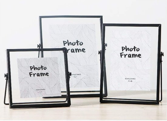 Set Aus 3 Antiken Schwarzen Bilderrahmen Im Vintage-stil Vertikaler Schwarzer Bilderrahmen Mit Pressglas Metall-bilderrahmen Für Fotos Und 4 Zoll
