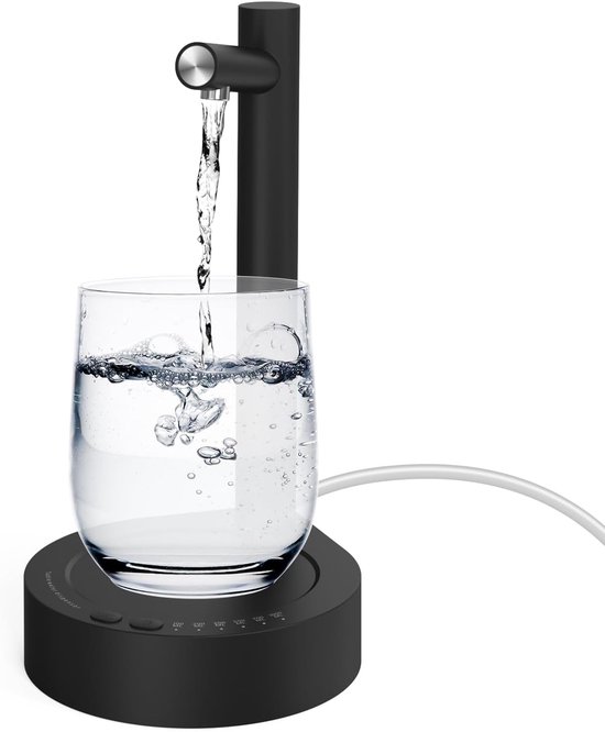 Wasserspender Für Karaffen Und Wasserflaschen – Intelligenter Elektrischer Trinkwasserhahn Für Zuhause, Im Freien Und Im Büro (schwarz)