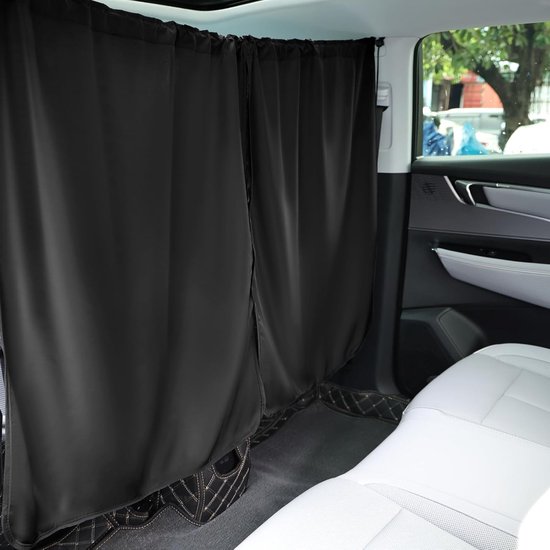 Sichtschutzvorhänge Für Autos – Abnehmbare Trennvorhänge Für Wohnmobile Und Transporter, Schwarz, 180 X 90 Cm – Ideal Für Schutz Und Komfort