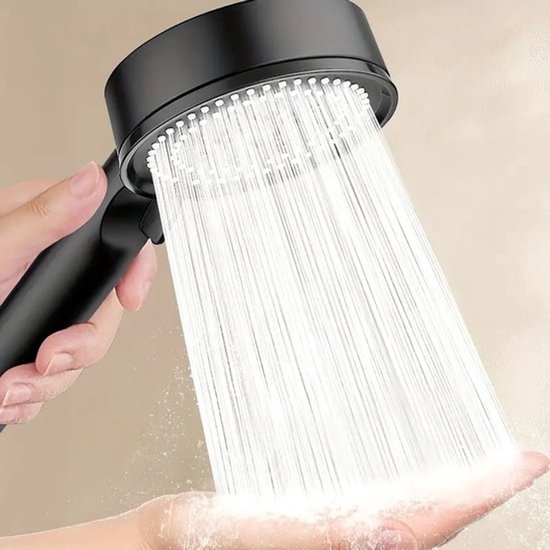 Duschkopf Hochdruck 5 Einstellungen Handbrause Mattschwarz Wassersparender Duschkopf Regenduschkopf Moderner Luxus Duschkopf