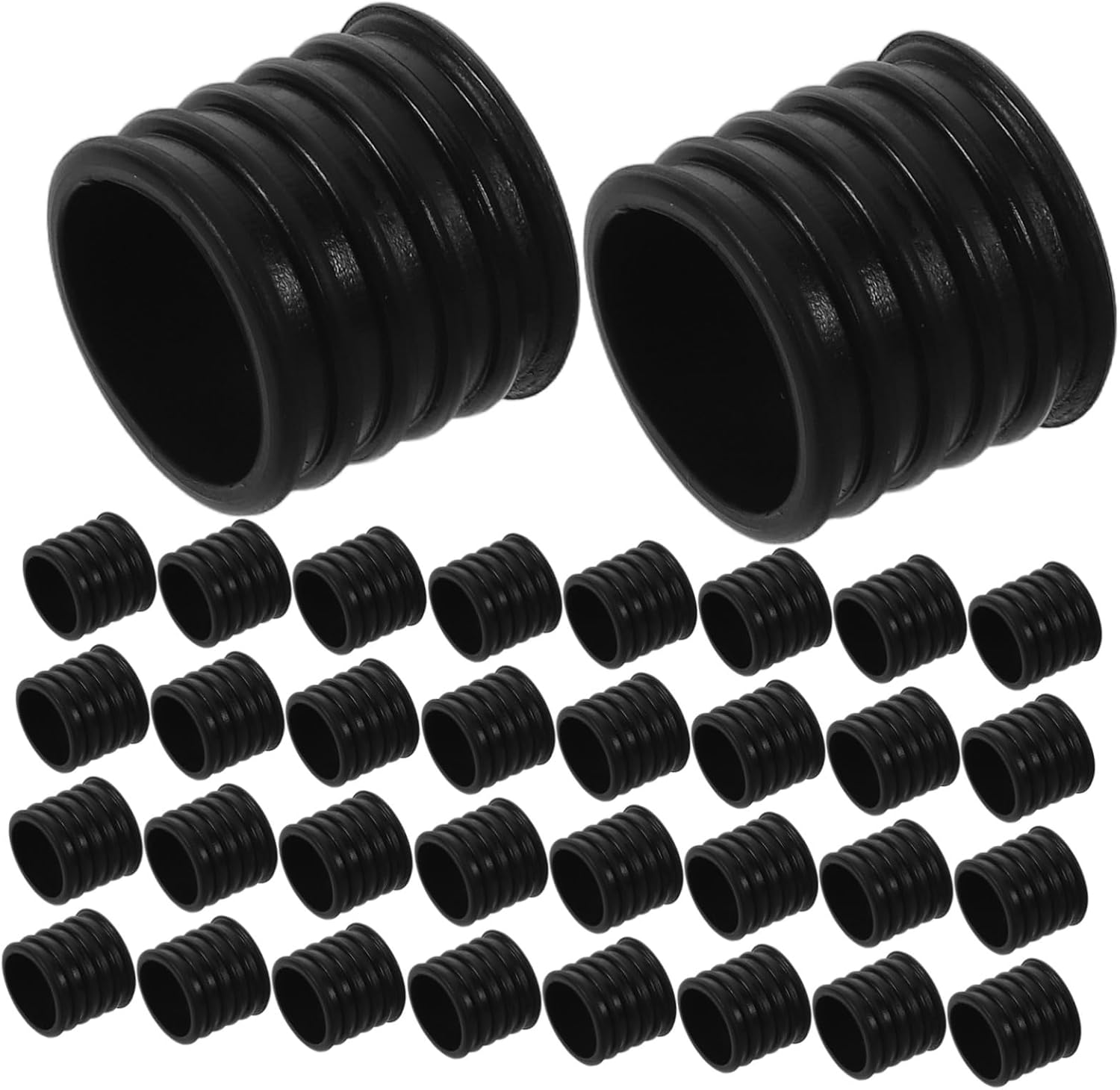 100 Stück Rutschfeste Silikon-kleiderbügelringe, Schwarz, 2 Matte Oberfläche, Für Kleider Und Kleidung, Verwendung Auf Windigen Balkonen Oder In Badezimmern
