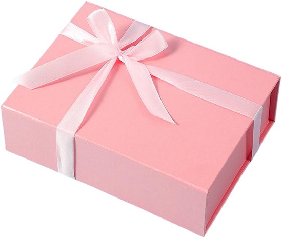 Große Geschenkbox Mit Deckel (26 X 19 X 8 Cm) – Geschenkbox Für Hochzeit, Weihnachten, Geburtstag Und Jahrestag – Schwarz