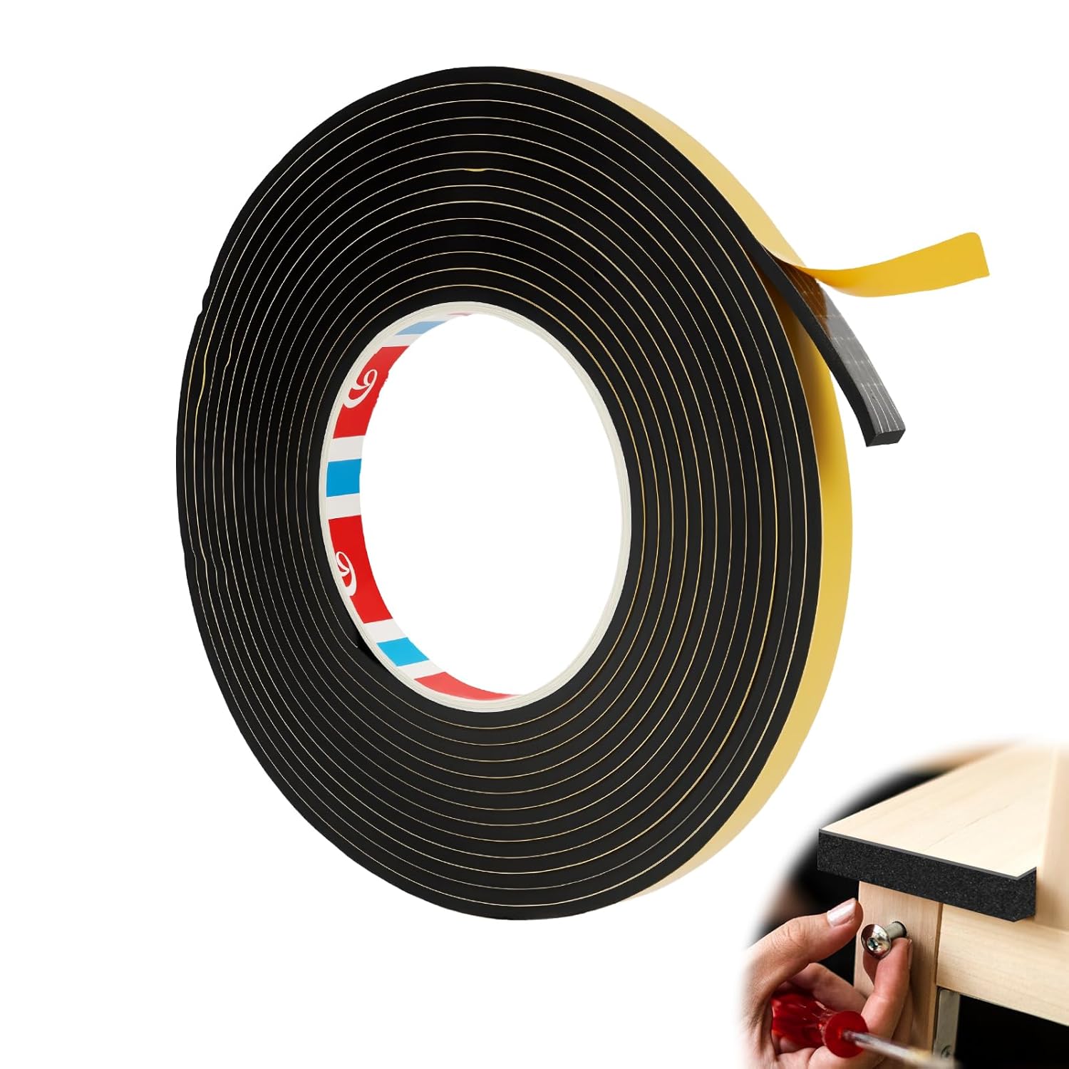 M 10 X 3 Mm Dichtungsband, Eva-schaumklebeband, Wasserdicht, Für Tür- Und Fensterisolierung, Geeignet Für Industrielle Anwendungen Und Zur Stoßdämpfung (klebeband)