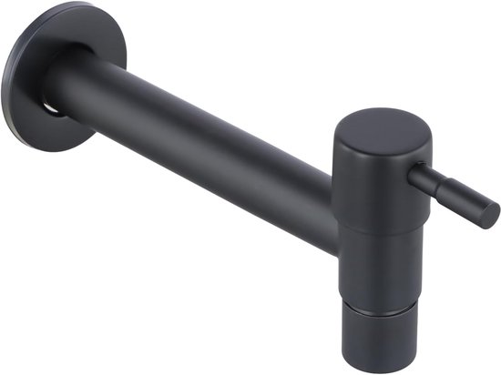 Schwimmbadarmatur, Gartenarmatur, Wandarmatur Für Badewanne, Edelstahlarmatur Für Balkon Und Küche (schwarz)