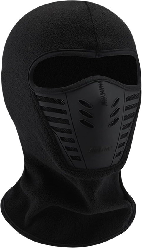 Winddichte Snowboard-sportmaske, Vollständige Kopfabdeckung, Multifunktionale Ninja-maske, Einheitsgröße, Schwarz