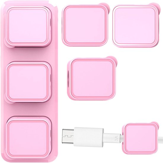 Magnetische Kabelclips – Kabelorganisator-clips – Schreibtisch-organizer – Selbstklebend – 4,5 Cm – Schwarz