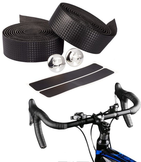 2 Rollen Lenkerband Fitness-grip-tape Rennrad-lenkerband Verbessert Den Grip Rutschfest Und Stoßdämpfend Schwarz 3 X 200 Cm Geeignet Für Und Ohne