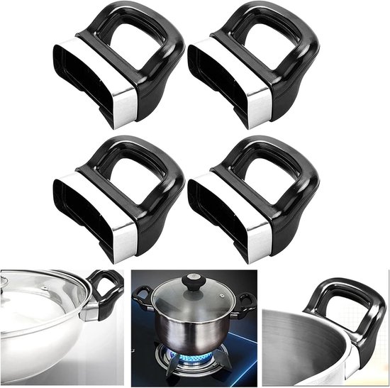 Topfgriff-set – Topf-ersatzteile – Kochgeschirr-reparatur – Universelle Schraubbefestigung – 6,6 X 3,6 Cm – Schwarz