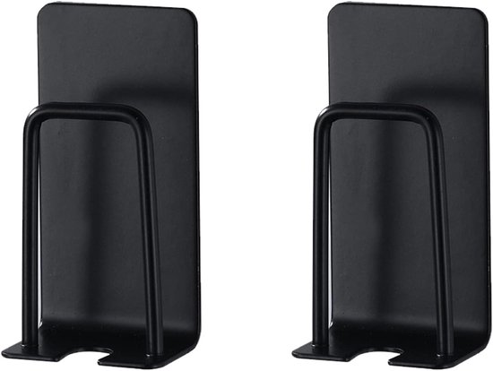 Zahnbürstenbecherhalter-set (2er-pack), Edelstahl, Geeignet Für Zahnbürsten Und Becher, Schwarzes Design