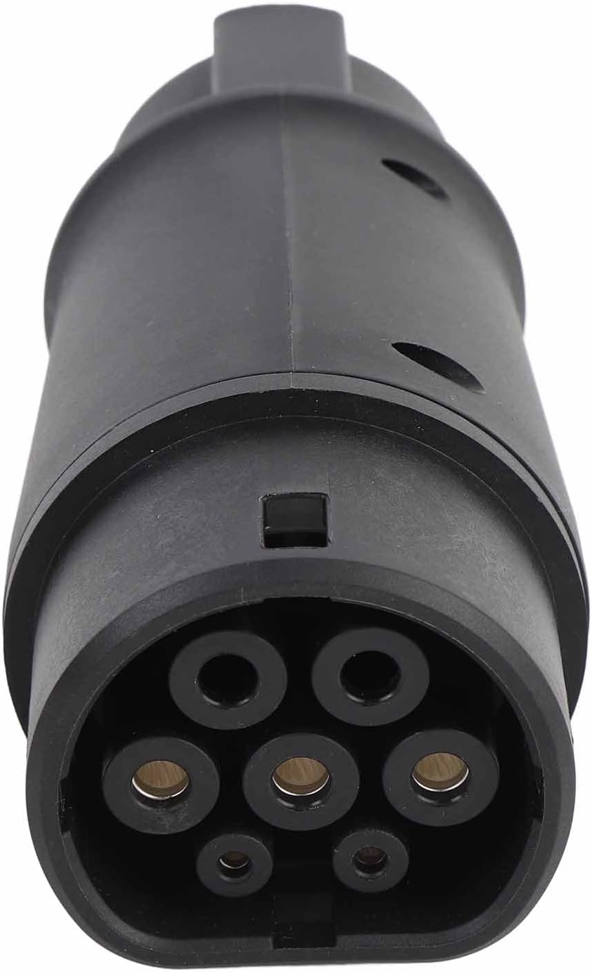 Ev-ladeadapter J1772 Auf Typ 2, 16a, 32a, 240v, 7,2kw, Ip54, Mit Feuerhemmendem Abs-gehäuse, Für Fahrzeuge Mit Typ-2-anschluss