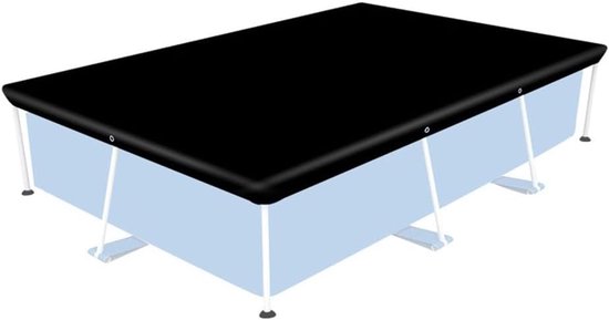 Wasserdichte Abdeckung Staubdichte Abdeckung Poolabdeckung Für Den Außenbereich 221 X 150 Cm Schwarzes Oxford-gewebe Uv-schutz Wasserdicht