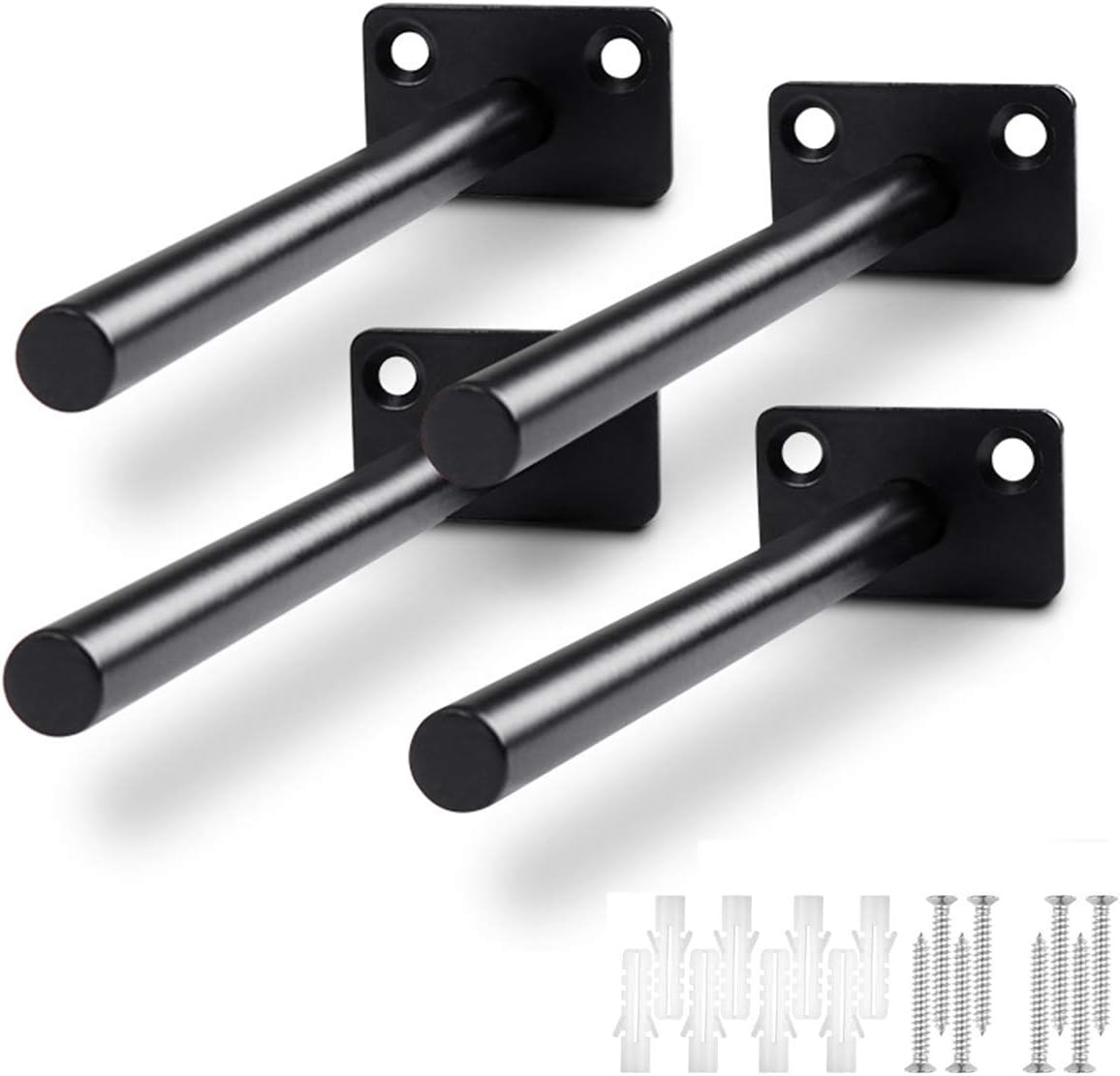 4-teiliges Set Schwebender 6-zoll-tablet-halterungen, Unsichtbare, Verdeckte Wandhalterung Aus Holz Für Tablets, Inklusive Befestigungsschrauben