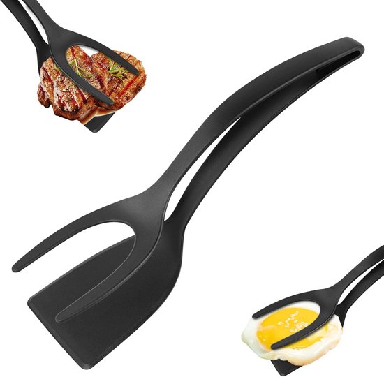Eierwender 2-in-1 Eierwender-zange Zum Greifen Und Wenden Zange Zum Wenden Von Spiegeleiern Küchenhelfer Pfannkuchen Fisch French Toast Omelett