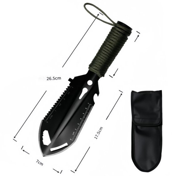 Stück Kleine Überlebensschaufel 9-in-1 Mini-campingschaufel Ultraleichte Rucksackschaufel Rucksackausrüstung Für Wander Camping Und Aus Edelstahl 26,5