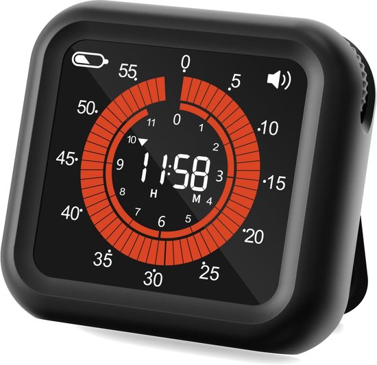Digitaler Visueller Timer Va Display Mit Gut Lesbaren Ziffern Einstellbare Lautstärke Und Helligkeit Magnetischer Digitaltimer Für Küche, Klassen