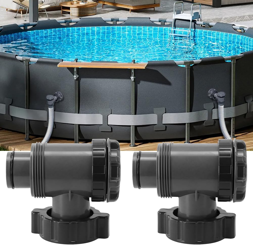 Set Mit 2 Kolbenventilen, Pool-absperrventilen, Kolbenventilen Für Aufstellpools