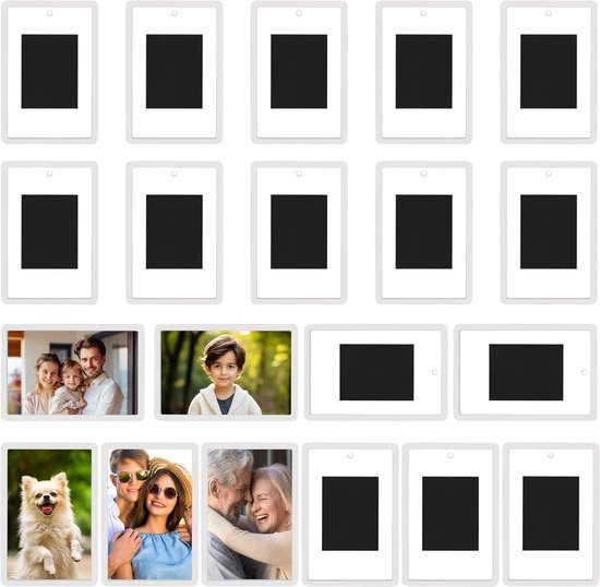 Kühlschrankmagnete Mit Fotorahmen-einlage (20 Stück) – 7 X 4,5 Cm – Transparente Acryl-kühlschrankmagnete – Geschenkidee Für Familie Und Freunde