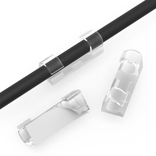 Dailygoody – Kabelklemmen – Selbstklebende Drahtklemmen – Transparent – Kabelmanagement – Kabelorganisator – Geeignet Für Kabel Bis 7 Mm Durchmesser
