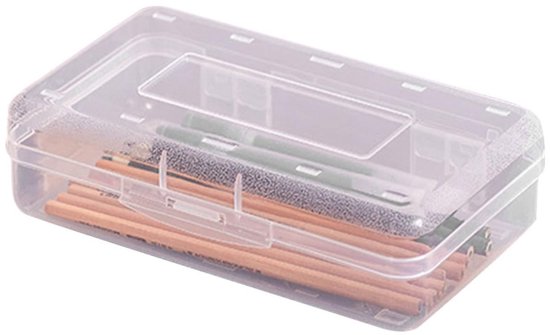 Dailygoods Stapelbarer Stiftehalter Transparent Strapazierfähiges Pp Großes Fassungsvermögen 20 3 X 12 2 X 5 9 Cm Sichere Aufbewahrung 20,3 12,2