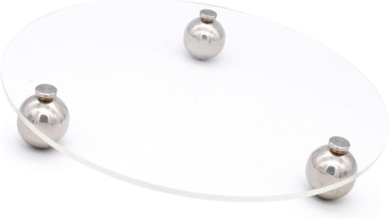 Acryl-aufbewahrungsschale, Transparenter Tischaufsteller Mit Spiegelglanz Und Runden Edelstahlfüßen, Kompakter Organizer Für Schmuck, Kosmetik Und Zubehör