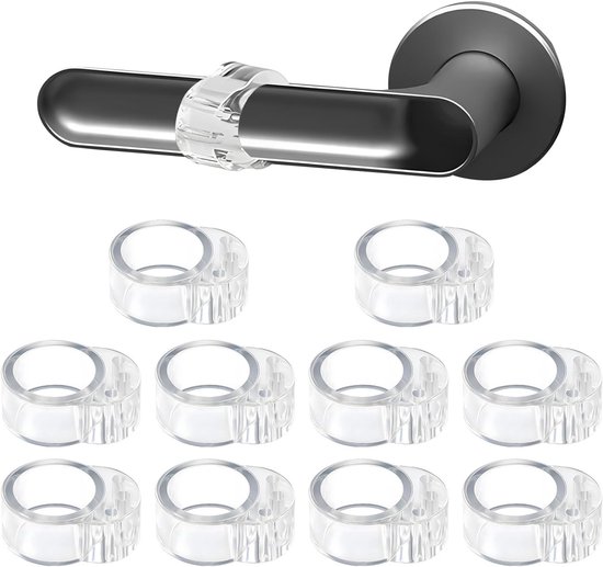 10 Türpuffer Für Türgriffe – Transparenter Pvc-schutz Für Wände Und Türen – Geeignet Für Türgriffe Mit 17 Mm Und 20 Mm Durchmesser