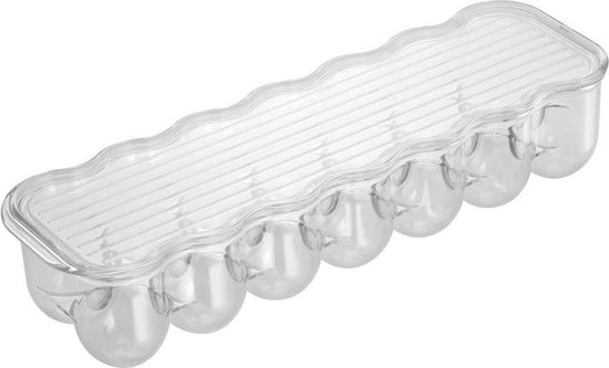 Stapelbarer Eierhalter Aus Kunststoff Für Kühlschrank/gefrierschrank – Aufbewahrungsbox Für 14 Eier – Transparent