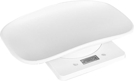Digitale Haustierwaage – Kleintierwaage – Gesundheitscheck – Inklusive Kostenloser Ablage – Bis 10 Kg – Weiß