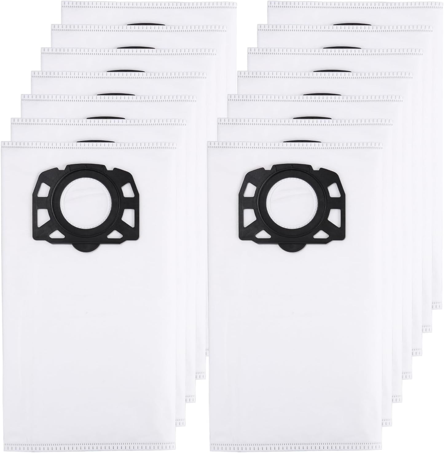 Sacs Pour Aspirateurs Kfi 357 Compatibles Avec Les Modèles Kärcher Wd2, Wd3, Kwd1, Kwd2, Kwd3, Wd3.200, Wd3.800, M/se4001/se4002, 2.863-314.0, Aspirateurs Eau Et Poussière Avec Couvercle En Plastique,