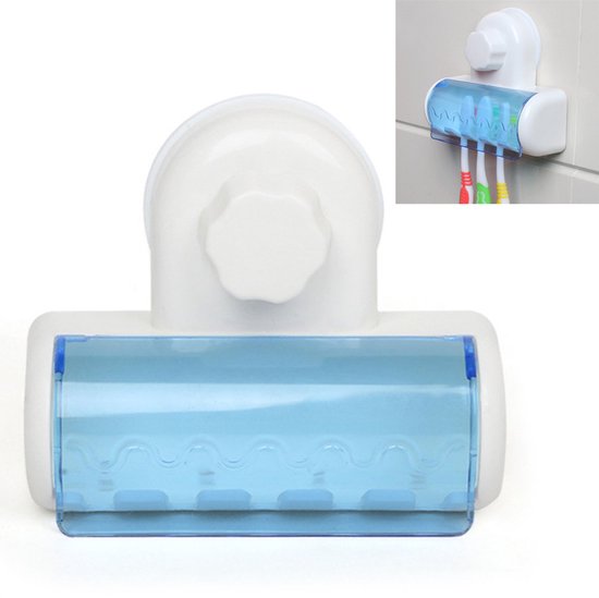 Zahnbürstenhalter Zahnbürstenhalter Mit Saugnapf Wandmontage Zahnbürstenhalter Badezimmerregal Weiß Abs 12 X 4 X 10 Cm