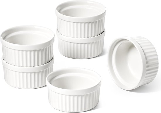 10-teiliges Set Weiß Mit 60-ml-saucenschälchen Kleinen Dipschälchen Mini-keramik-backformen Souffl Formen Und Dipschälchen Für Kalte Speisen Und