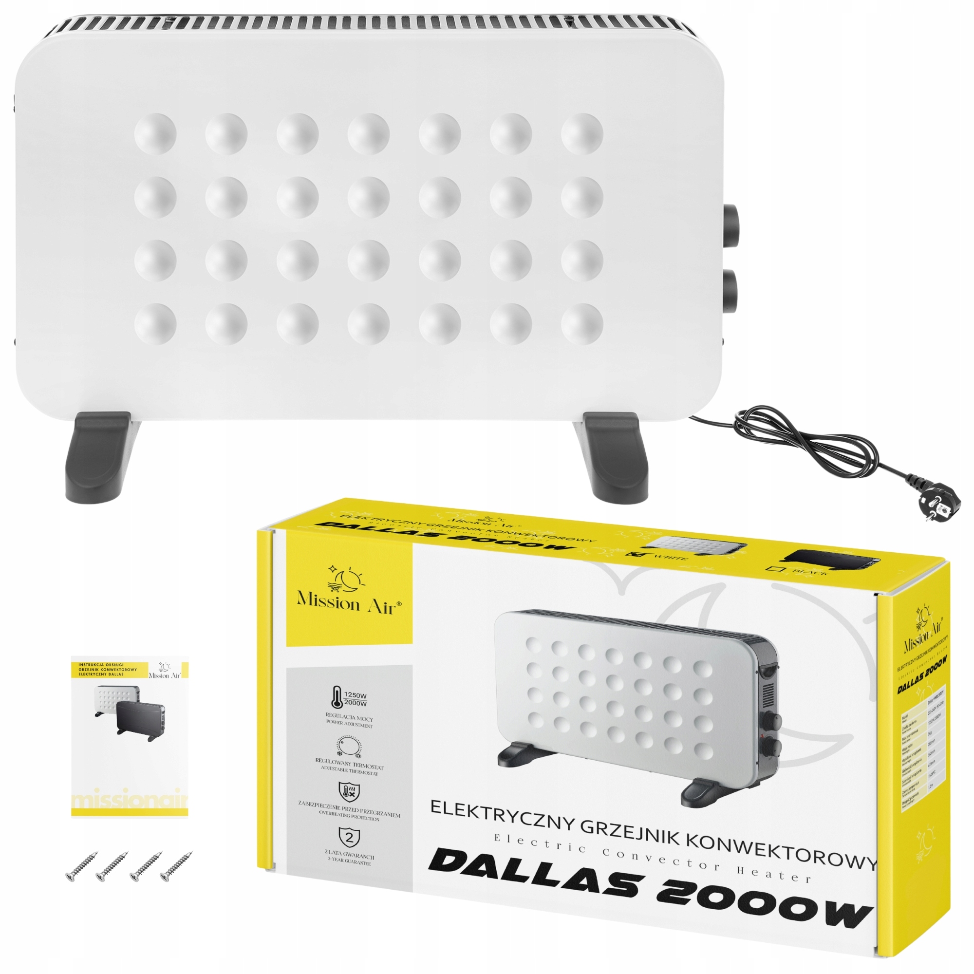 Dallas Weißer Konvektorheizkörper