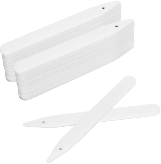 Mttproducts – Pflanzetiketten Aus Kunststoff – 100 Stück – Recycelbar – Weiß – Gartenetiketten – Geeignet Für Pflanzen – 12 X 1,2 Cm