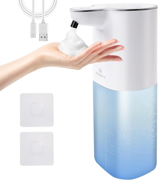 Automatischer Seifenspender – Sensorbetrieb – Hygienische Bedienung – Berührungsloser Schaum – 400 Ml – Weiß