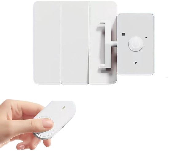 Kabelloser Lichtschalter Mit Fernbedienung – 36 × 36 × 72 Mm – Kabelloser Smart-lichtschalter – Mit Fernbedienung – Geeignet Für Mieter, Senioren Und Den Wintereinsatz – Weiß