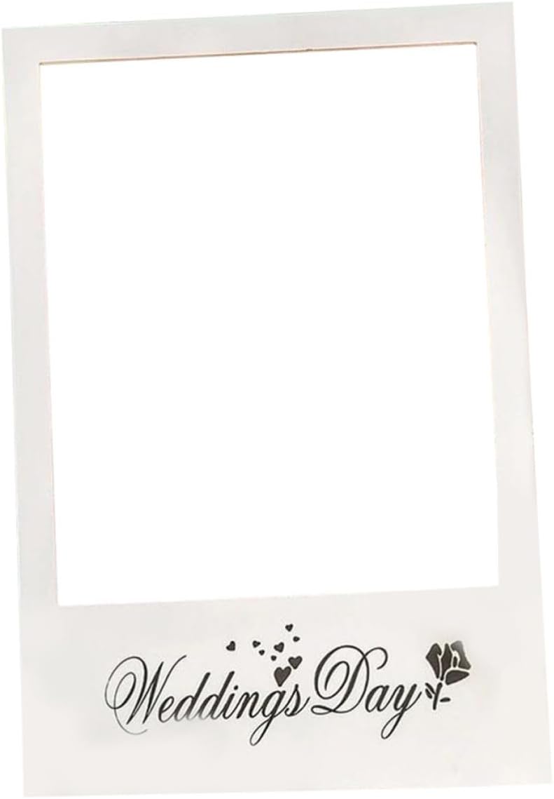 3er-set Fotobox-requisiten Für Hochzeiten: Weiße, Einfarbige Papier-fotorahmen Für Partys Und Kreative, Unterhaltsame Aktivitäten