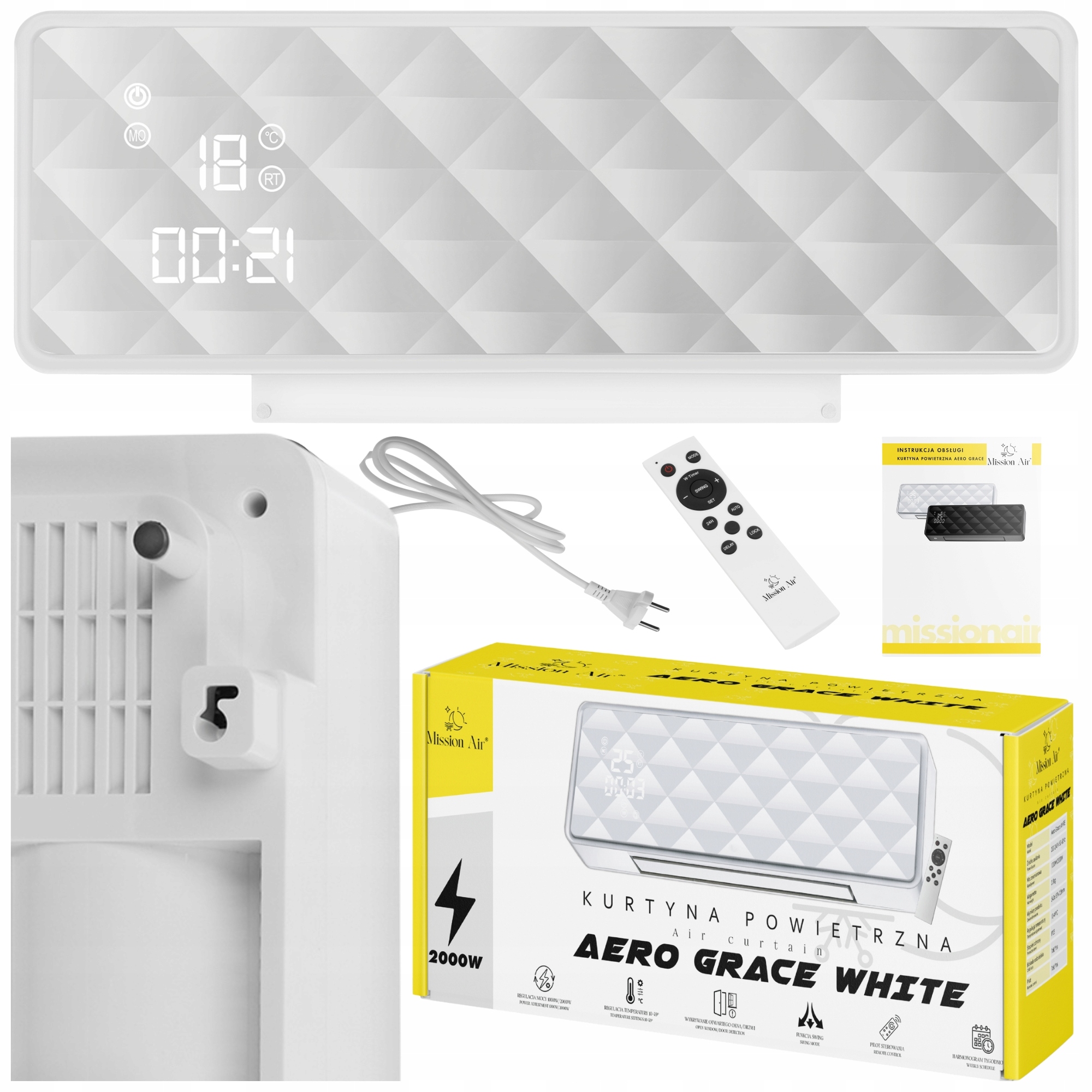 Aero Grace White Luftschleier