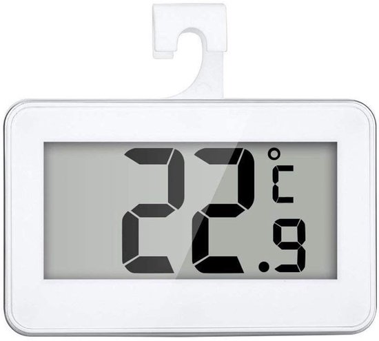 Dailygoods – Digitales Kühl-/gefrierschrankthermometer – Präzisionsthermometer – Wasserdicht – Weiß – Frostalarm – Für Den Hausgebrauch – Modell Ud05