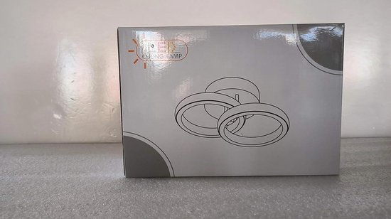 Deckenleuchte Mit 2 Lichtpunkten Modernes Design Warmweiß 3000 K 22 W Silikonabdeckung Geeignet Für Wohnzimmer Schlafzimmer Und Küche 2 Led-ringe