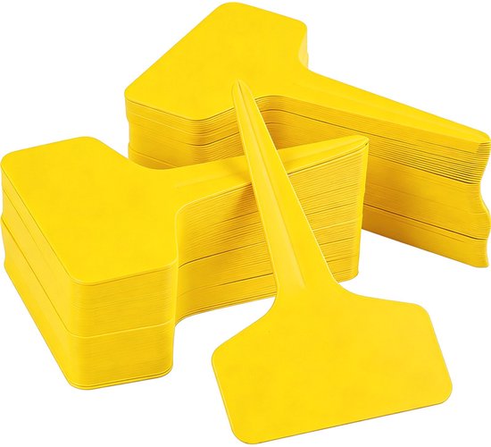 200 Stück Pflanzenetiketten Weiße Wasserfeste T-förmige Pflanzenetiketten Für Freilandpflanzen Gartenbaumschul-markierungen Pflanzenschilder 6 X 10 Cm