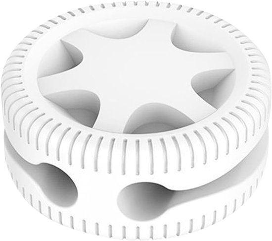 Kabelhalterclips – Kabelorganisatoren – Schreibtischorganisation – Doppelschlitze – 6 Stück – Weiß