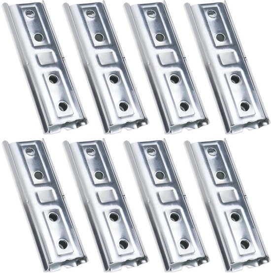 Dailygoody – Kopfteil-paneel – Möbelverbinder – Schwerlast – Weiß – Wandhalterungen – 8 Paar – Geeignet Für Schlafsofas – 120 X 42 Mm