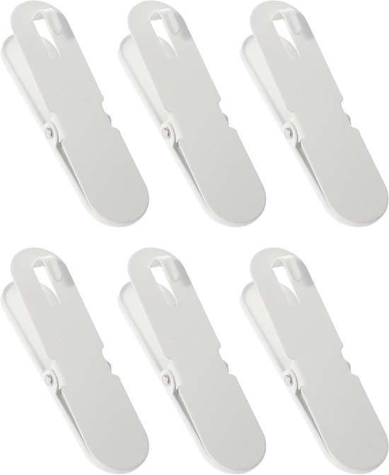 Set Mit 6 Universellen Befestigungsclips Für Pinnwände – Weiß