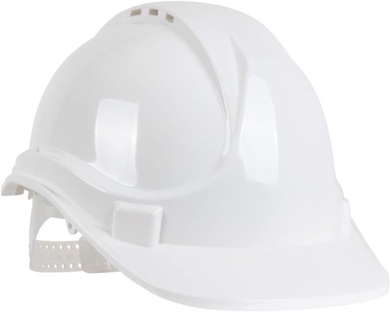 Weißer Schutzhelm – Für Bauarbeiten, Unisex, Arbeitshaube, Bauarbeiter, Hdpe