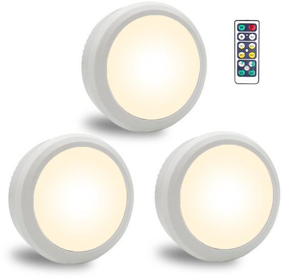 Led-strahler – 3er-set – Weiß – Mit Fernbedienung