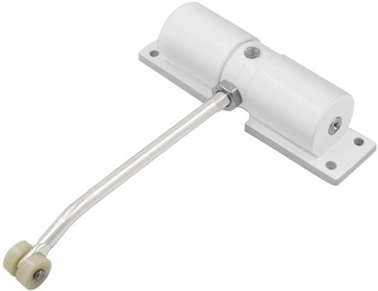 Automatischer Türschließer Aus Aluminiumlegierung, Verstellbar, Weiß